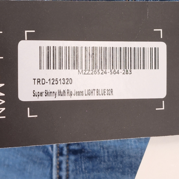 Boohoo Men's Super Skinny Multi Rip Jeans - Picture 8 of 8